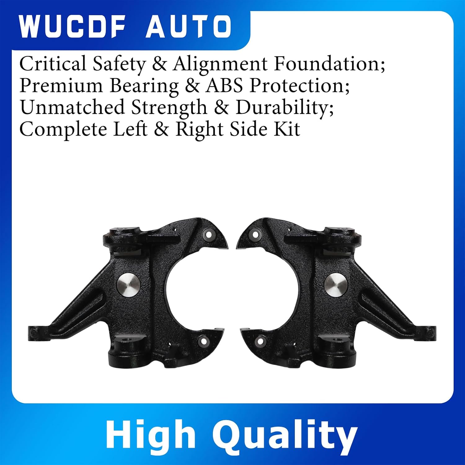 2.5" Front Drop Spindles Lowering Suspension Kit W/1.25" Rotor 2WD For Chevy C10 2WD 1973-1987 For 1973-1987 Chevy GMC C10 Pickup 2WD Replaces# M0117K12-1,M0117K12-2