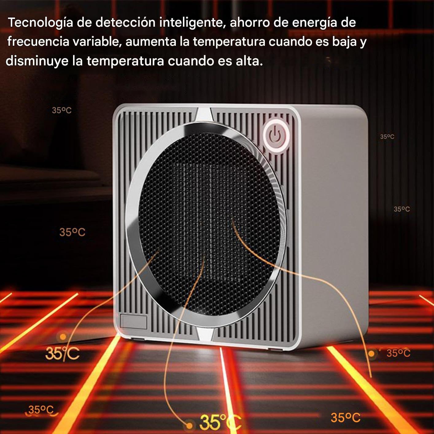 Calentador Mini - Dispositivo De Calentamiento Rápido Con Protección Contra Vuelcos | Calefactor Eléctrico Portátil Para Espacios - Para Invierno Clima Frío Interior Camping Trabajo
