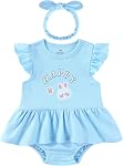 Baby Girl Clothes Summer Ruffled Sleeve Romper Dresses Infant Outfit Set