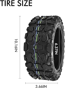 90/656.5 Electric Scooter Tires,11 Inch Off-Road Vacuum Tire Anti Skid Shock Absorber Rubber Tire Thick Tubeless Tyre Replacement for Motorcycle Tubeless Tyre Electric Scooter (A)