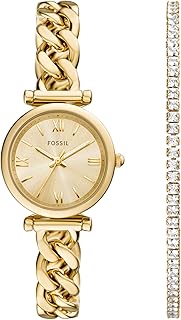 Fossil Women's Carlie Quartz Stainless Steel Three-Hand Watch