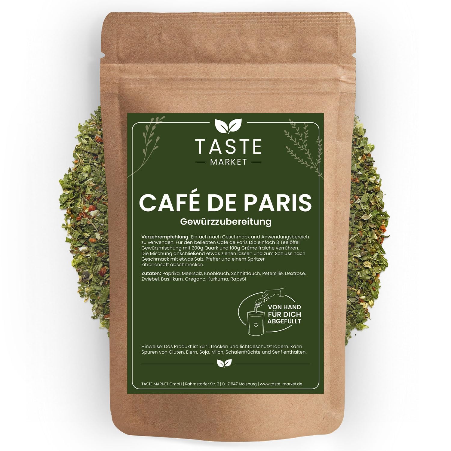 5 kg Café de Paris Dip | Gewürzmischung | Dip Mischung für Butter oder Sauce | Taste Market