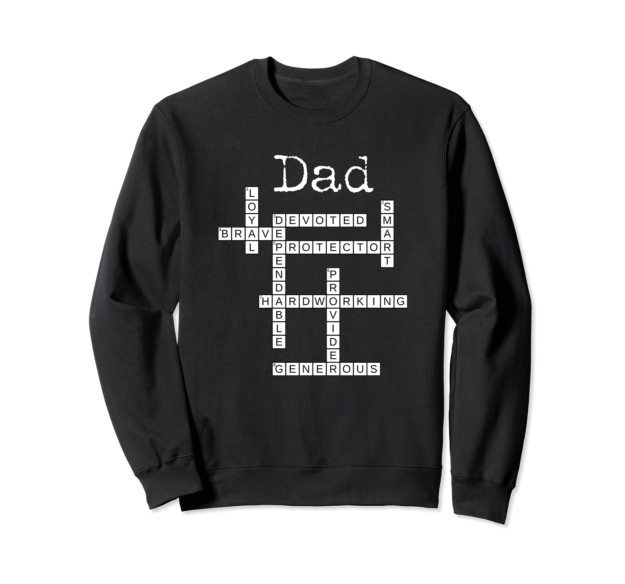 Dad Crossword Puzzle / Father's Day Love Word Games Saying Sweatshirt