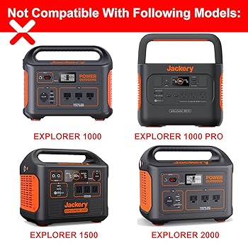 For Jackery Charger Power Cord, 24V 90W Power Supply Adapter For Jackery Portable Power Station Explorer 550 500 300 240 160 Anker Powerhouse II 800 Solar Generator ADS 110DL 19 1 240090E Charger