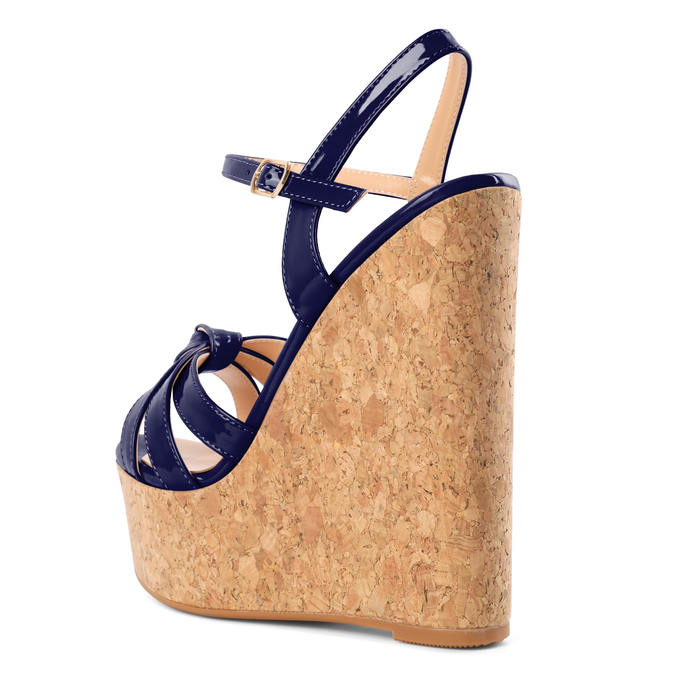 YODEKS Women's Platform Wedges|High Heel Wedge Sandals|Ankle Strap Open Toe Platform Heels