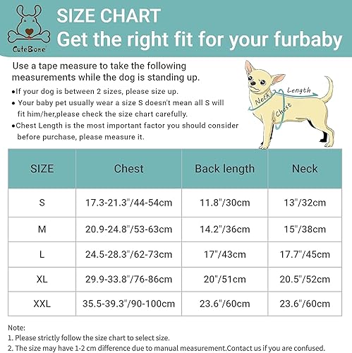 Miniatura 5 de CuteBone Abrigo de invierno para perro chaqueta acolchada resistente al viento chaleco reversible forro grueso acolchado para mascotas ropa para