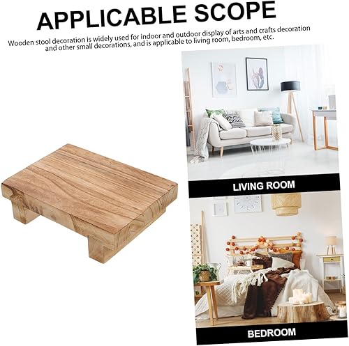 Miniatura 4 de Tofficu Taburete de mesa para niños, taburete de mesa, adornos de madera para mesa de comedor