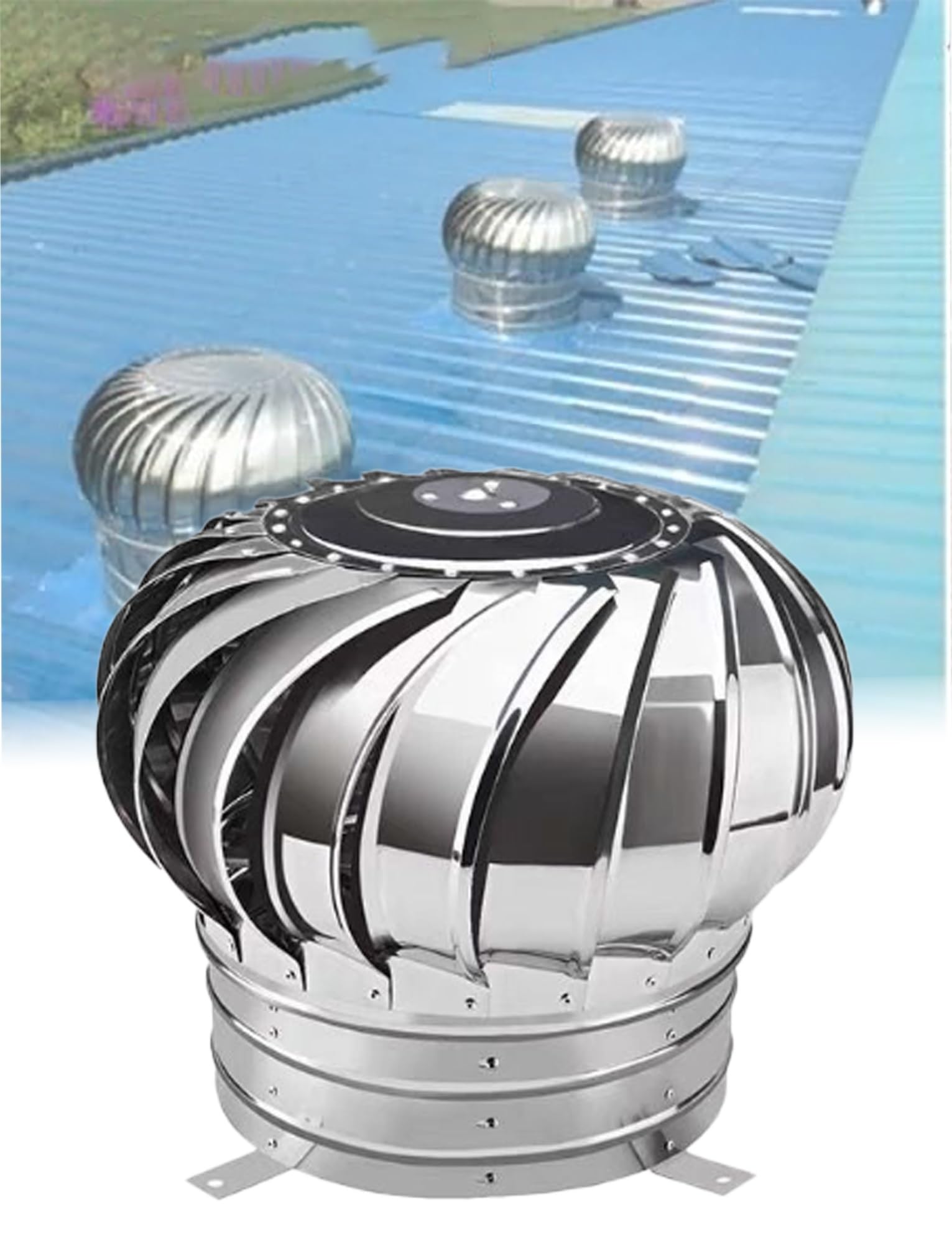 Sombrerete de chimenea giratorio para mejorar la ventilación y evitar humedades en casa