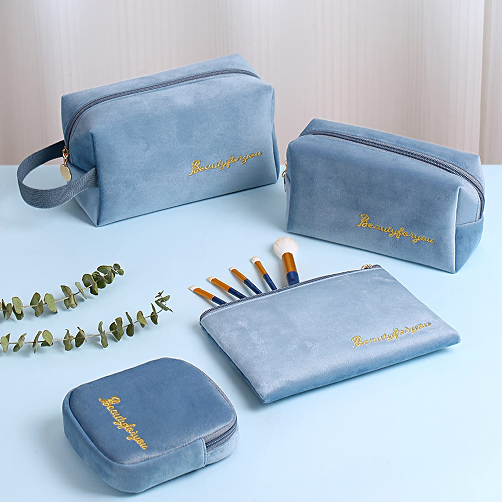 Beauty case trasparente da viaggio per articoli da toeletta da