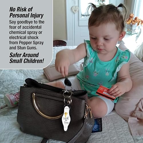 Miniatura 5 de MUNIO Self Defense Keychain Stylish, Portable Safety Tool for Women & Men Non-Lethal, TSA Approved, Made in USA