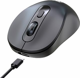 TAG WM900 Dual Mode Wireless Mouse – 2.4GHz & Bluetooth, Silent Click, Rechargeable Type-C, Adjustable DPI (800/1200/160 Price In India