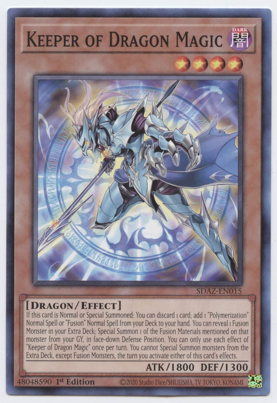 Amazon.com: Keeper of Dragon Magic - SDAZ-EN015 - Common - 1st