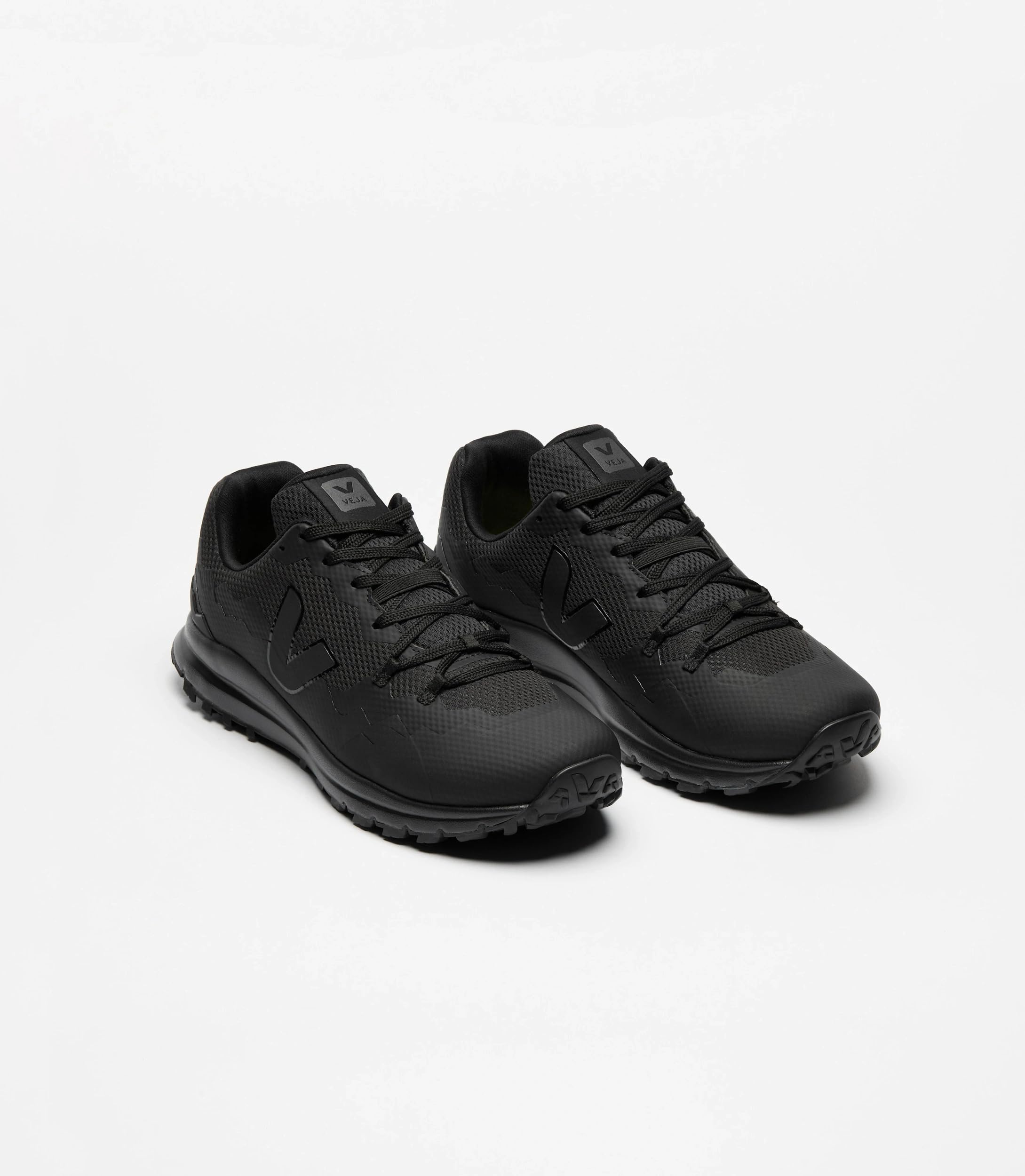 Veja Fitz Roy Light ALVMSH Black_Black (FT1803771B) męskie buty trekkingowe, ekologiczne, sznurowane, antypoślizgowe, wygodne, do aktywności na świeżym powietrzu, oddychające, czarne