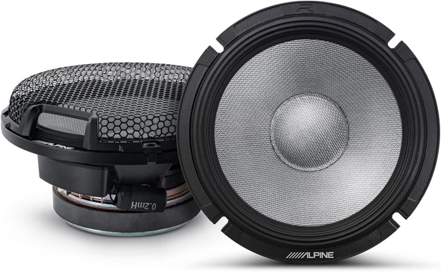 Alpine R2-S65C 6.5" R-Series High-Resolution 2-Way Component Speaker Set, Pair