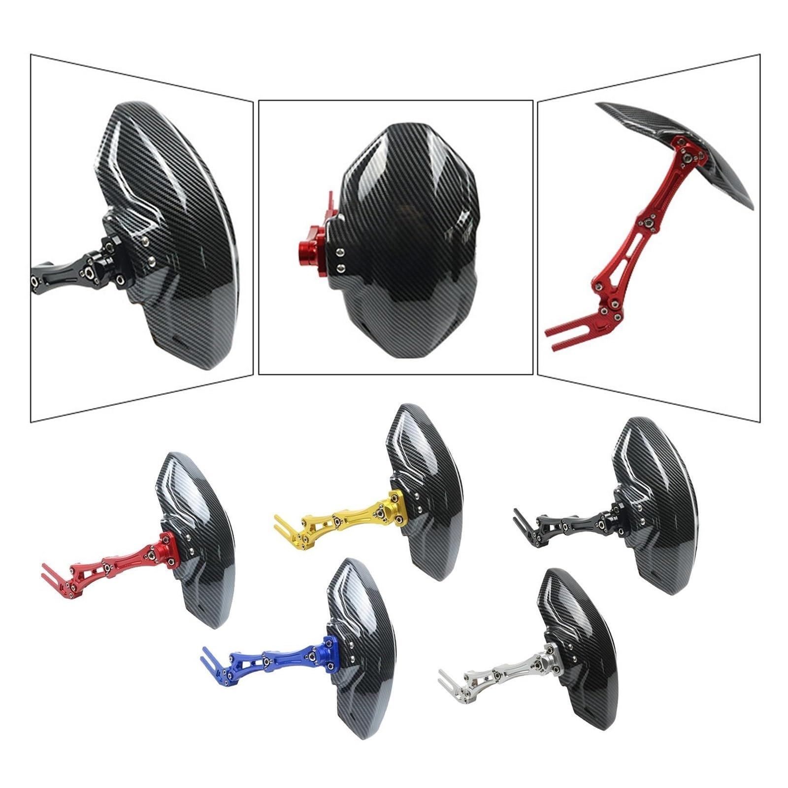 Garde-Boue Arrière Moto pour N1S M3 Couvercle De Roue Arrière Moto Universel Garde-Boue Rotatif Anti-éclaboussures Allonger Le