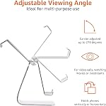 Amazon Basics Adjustable Cell Phone Desk Stand for iPhone and Android, Silver