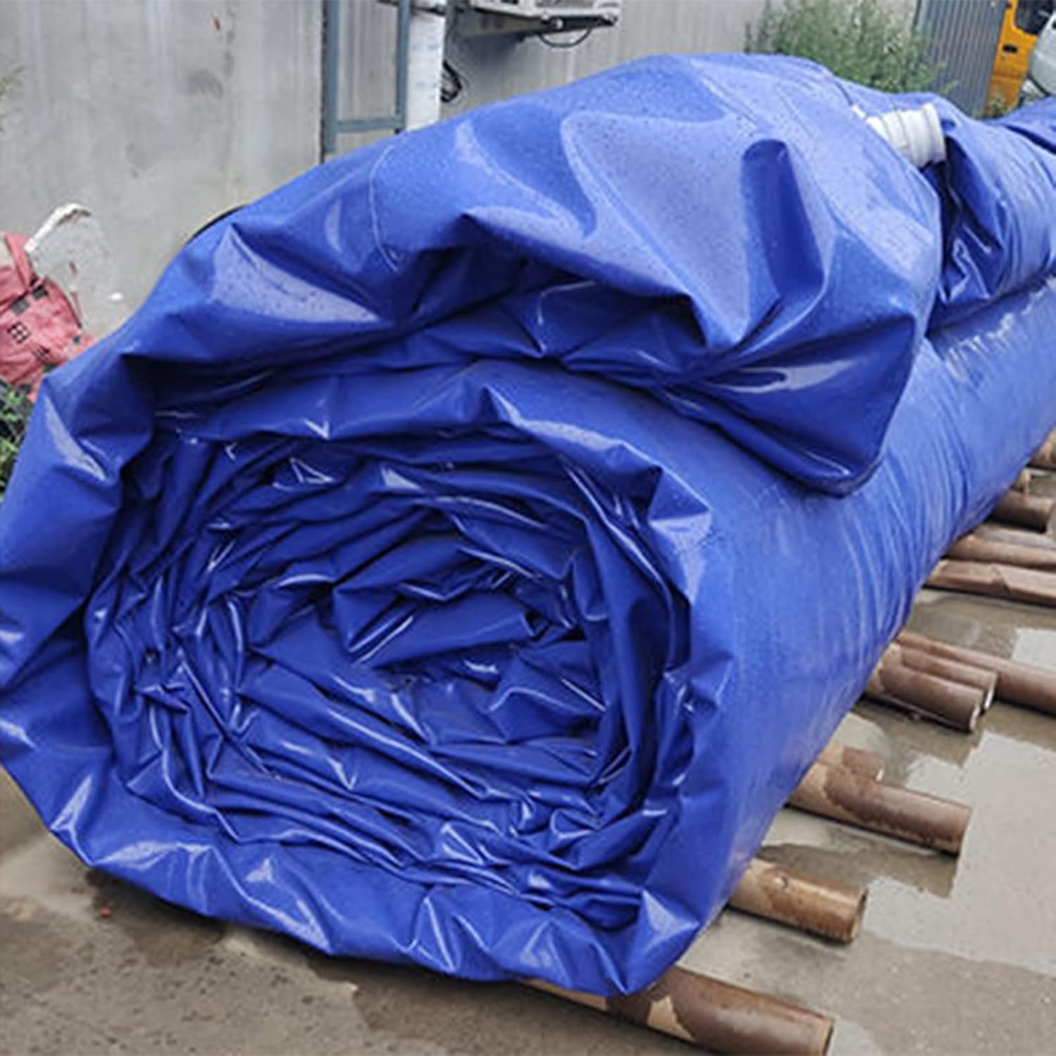 古着 ビンテージ 80s 単色 白 グラニー ブランケット キャンプ ラグ