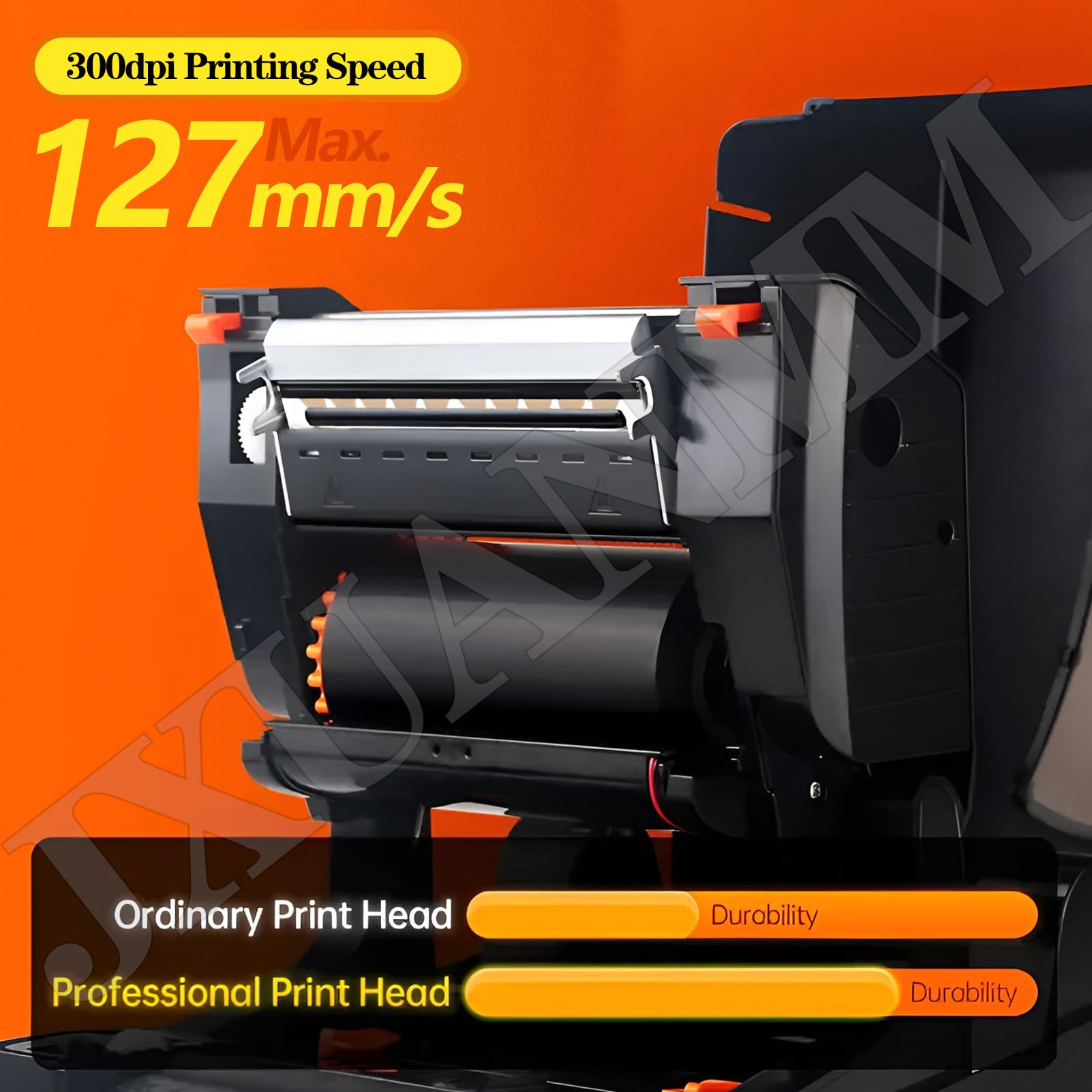 Stampante per Etichette a trasferimento Termico e Termica Diretta da 4,1", di spedizione Dual-Mode con 300 DPI, Codici Barre pacchi spedizione, Etichette, Ufficio Domestico Printer