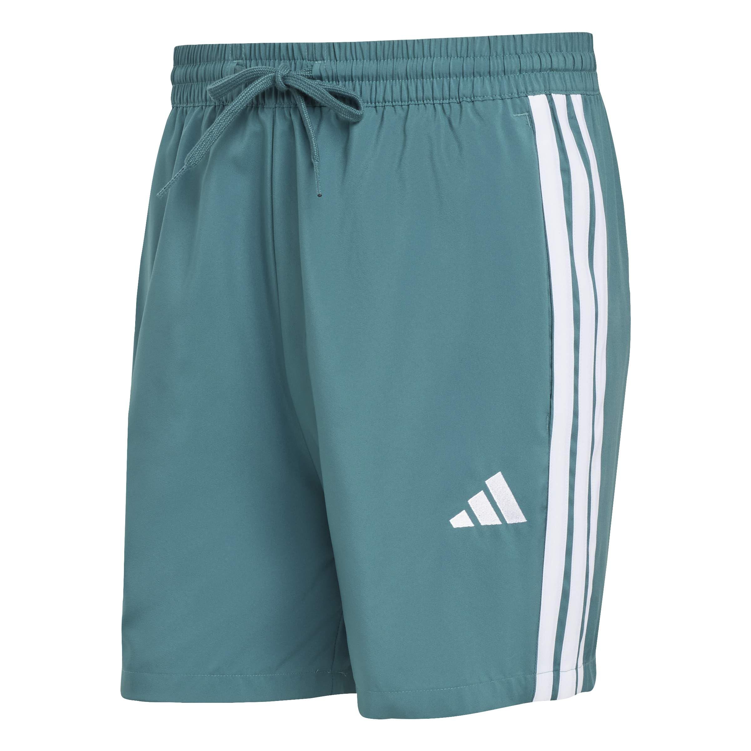 Adidas Men's Green Essentials 3-Stripes Shorts in Size XL, Sports Direct