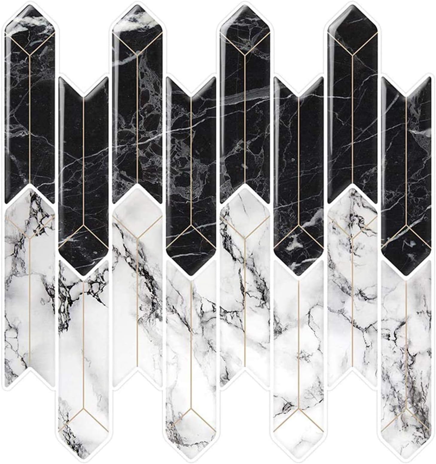 Cocotik Peel and Stick Tile Backsplash for Kitchen and Bathroom, 10.5"x10", 6 Sheets