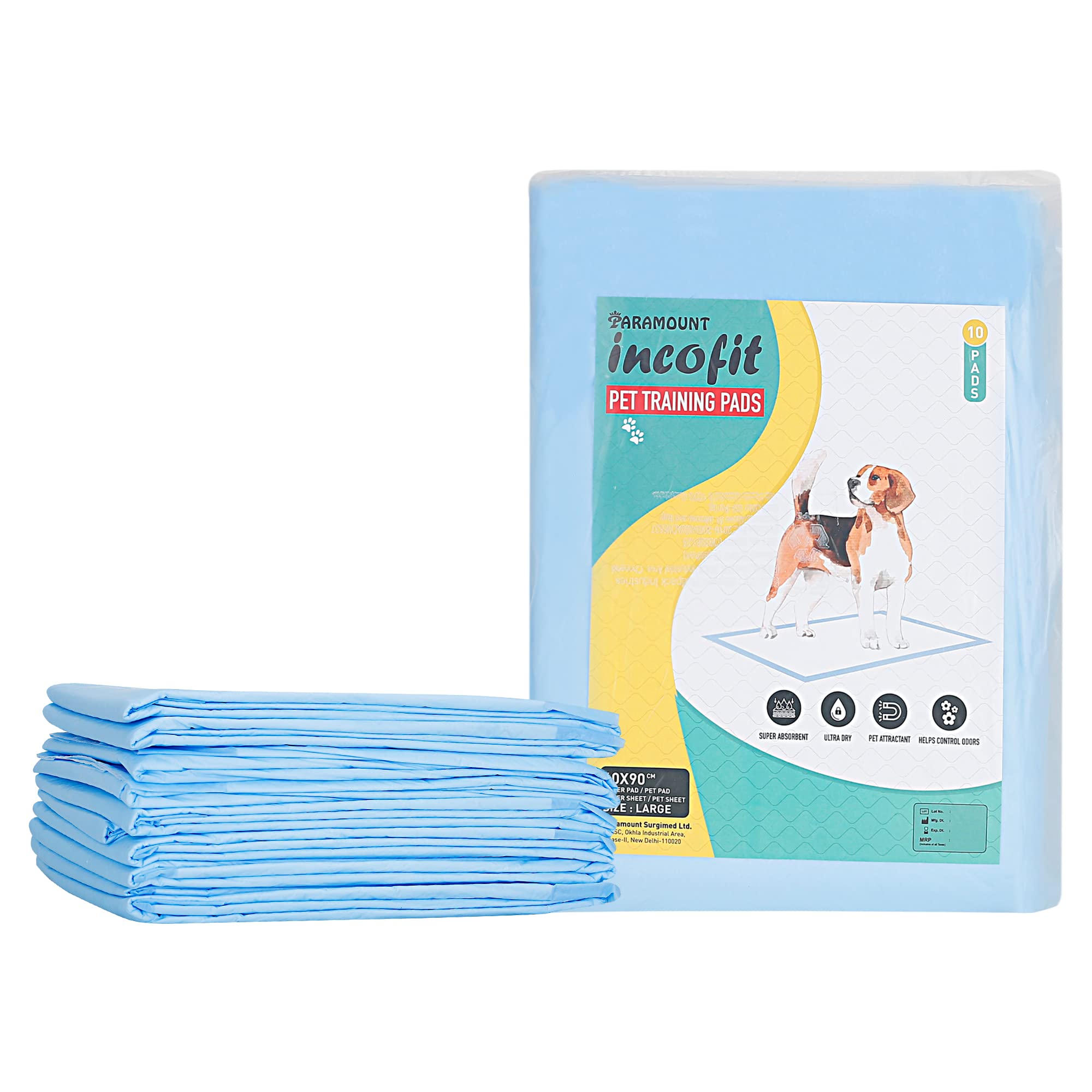 INCOFT EXTRA LARGE 60X90cm PET TRAINING Pet Training Pads For For DOGS, CATS, PUPPIES & PETS | High Absorption Puppy Training Pads | 5 LAYERED PROTECTION | Urine Mats | Poop & Pee Trainer | Potty Pads, Pet & Puppy Peeing Toilet Trainer | 100% Water P (B0B943FVBK) Amazon Price History, Amazon Price Tracker