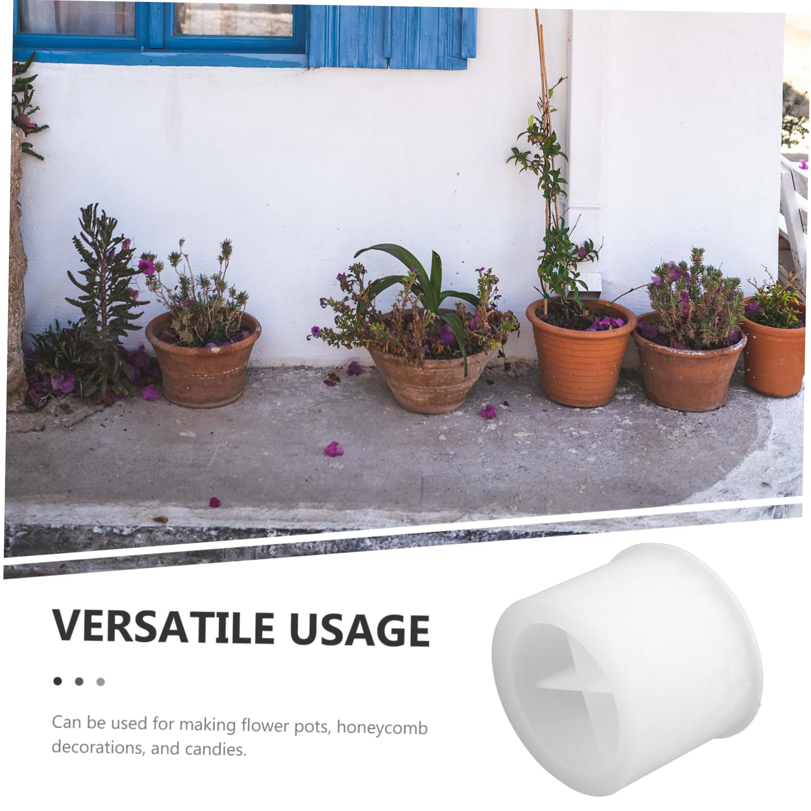 Toddmomy 4piezas Moldes De Silicona Para Jardinería Molde De Panal Para Macetas Creación De Decoraciones y Dulces Para Plantas Suculentas y Manualidades