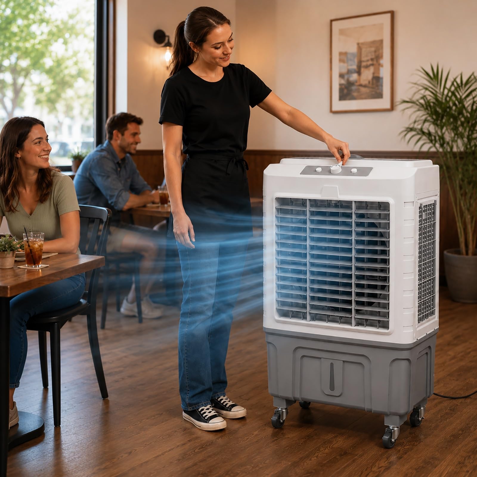 Commercial Portable Evaporative Air Cooler, Swamp Cooler