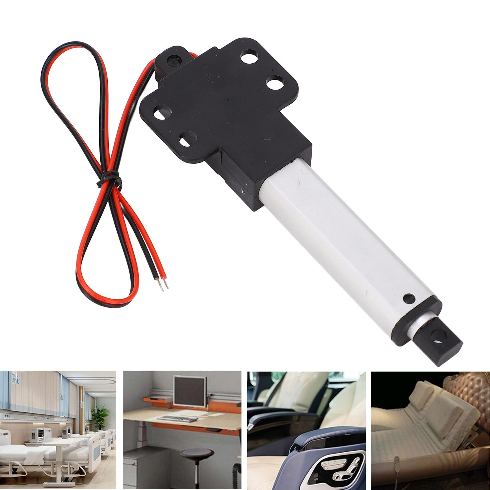 Mini Electric Linear Actuator with Limit Switch for Industrial Machinery and Ventilation 50mm Stroke 150N Thrust DC24V