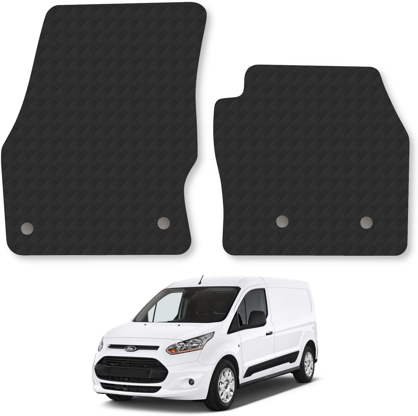 Floor Mats for Ford Transit Connect (2016+) Rubber Tailored Fit Van Mat