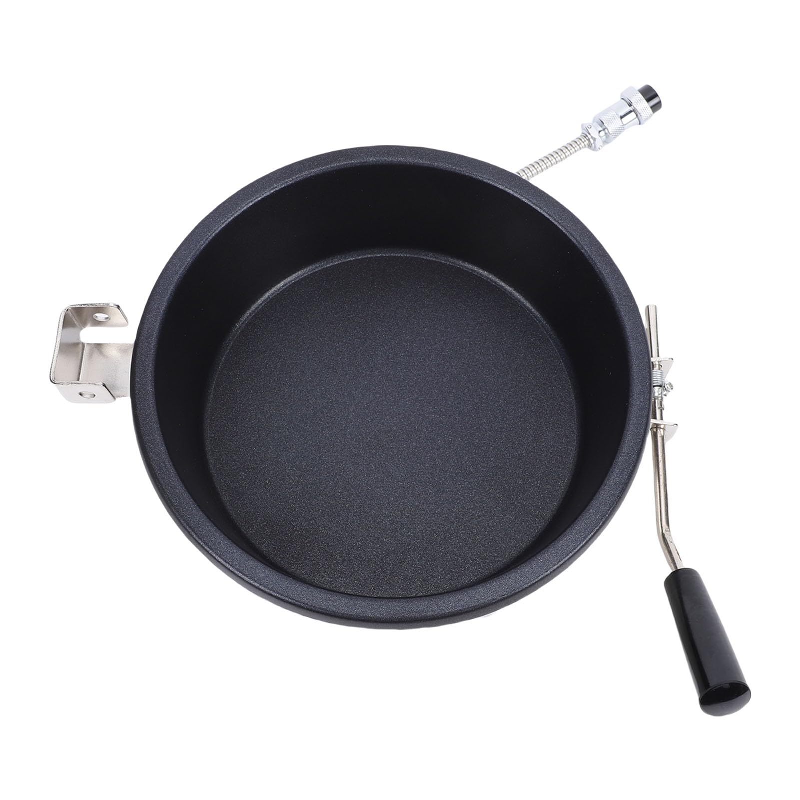 Bewinner Olla para Palomitas de Maíz de Acero Inoxidable, Máquina para Hacer Palomitas de Maíz de Gran Capacidad para Calefacción Eléctrica y de Gas, Compacta y Portátil para Uso Doméstico Familiar