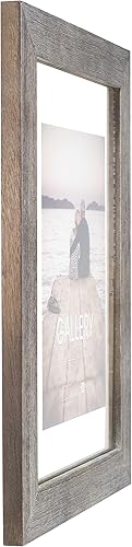 Miniatura 3 de Malden International Designs - Marco de fotos de vidrio flotante gris de 11 x 14 pulgadas para fotos de hasta 11 x 14 pulgadas, perfecto para un 8 x