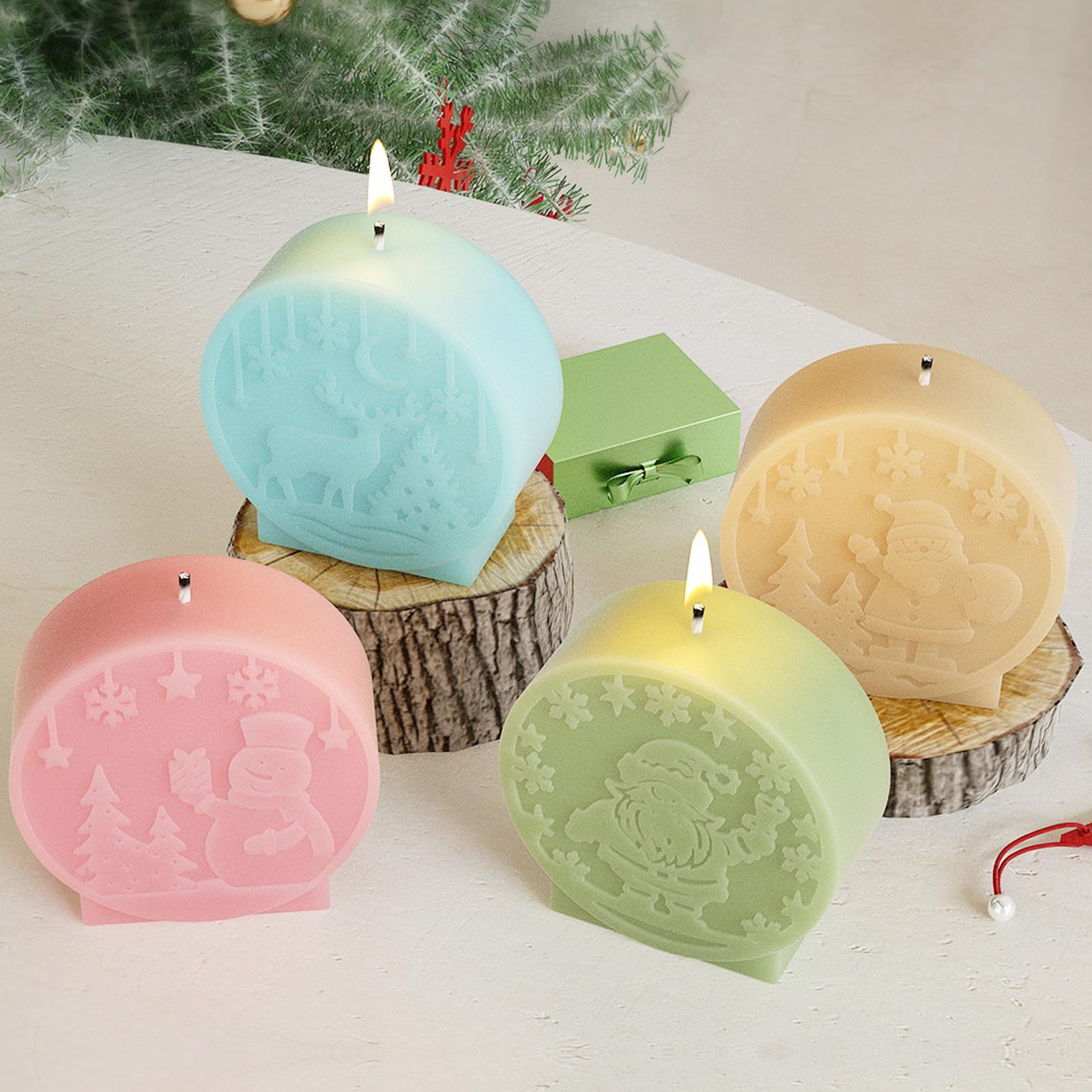 Set Di 2 Stampi In Silicone 3D A Forma Di Alpaca Per Candele E Resina – Con Pinza Inclusa, Facili Da Sformare E Riutilizzabili