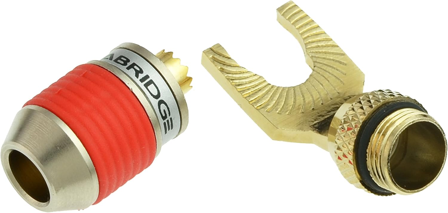 Mediabridge™ Ultra Series Fast-Lock 45° Spade Plugs - 6 Pair Per Package - (Part# SPC-ST2-6)