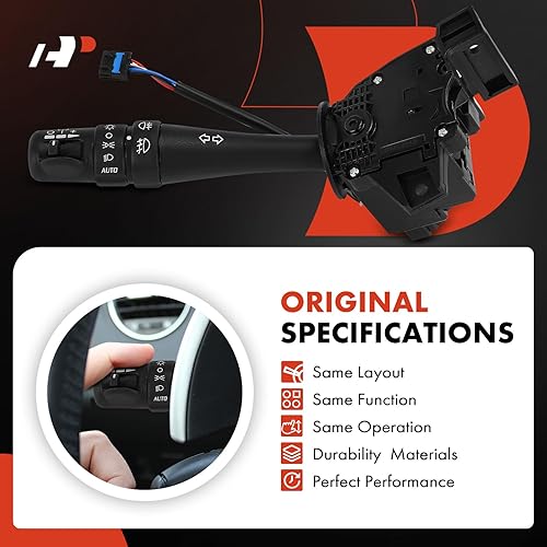 Miniatura 6 de A-Premium Interruptor multifunción Interruptor de señal de giro para faros delanteros y traseros antiniebla, interruptor de control de crucero