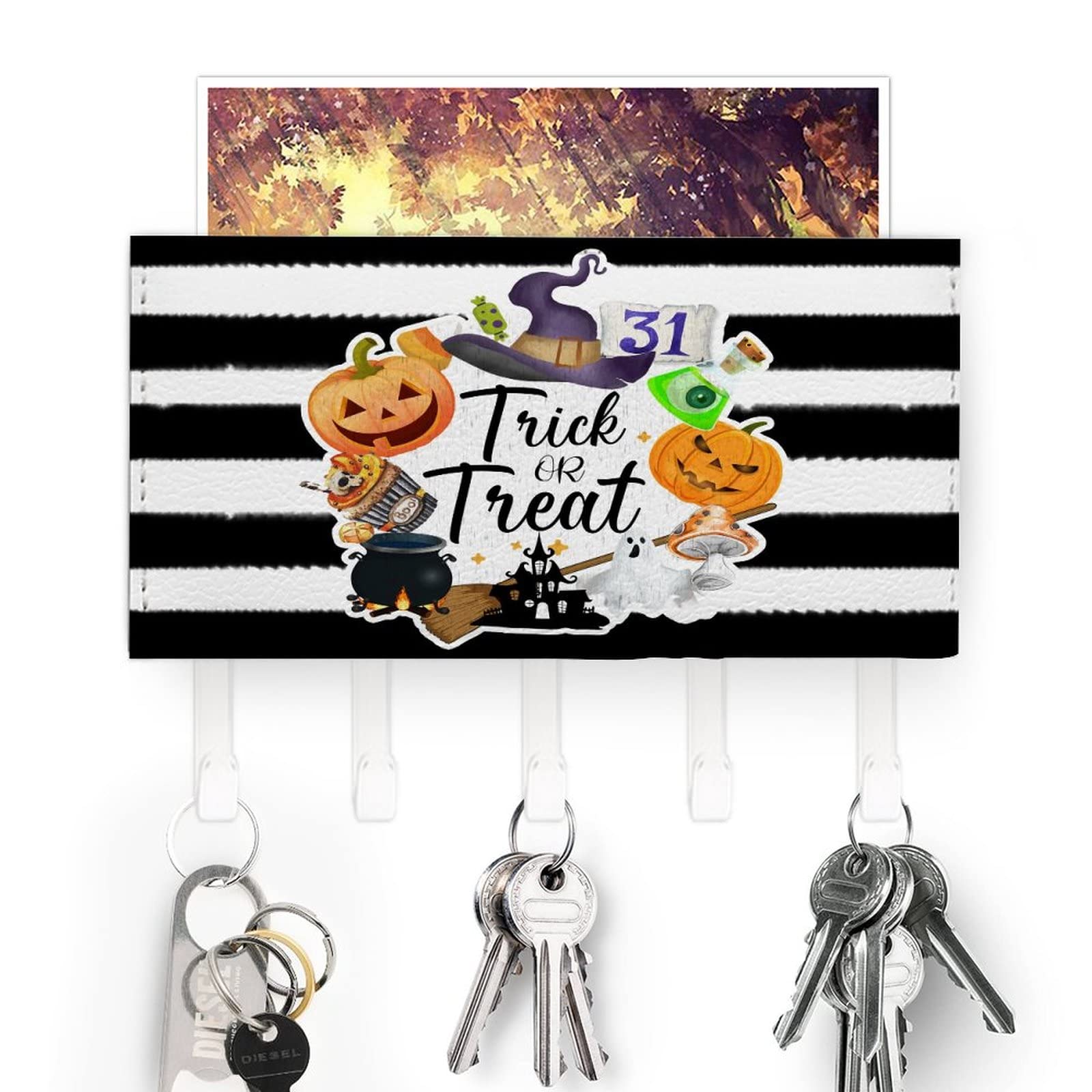 Porte Clés Mural En Bois Ancien, Accroche Clés Mural Rustique, Rangement Clés Minimaliste, Crochets Pour Clés Et Bijoux, Déco Wabi-sabi - France