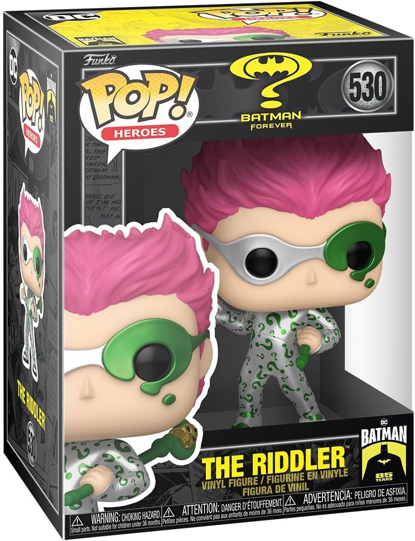Pop! Movies: BM Forever - the Riddler - Metallic - Batman - Collectable Vinyl Figure - Gift Idea - Official Merchandise - Toys for Kids & Adults - Movies Fans - Model Figure for Collectors