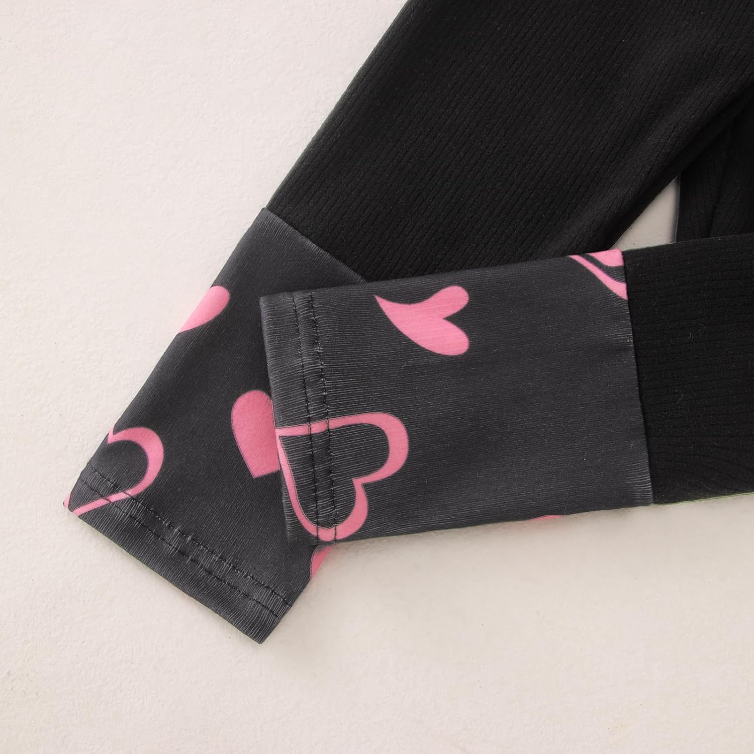 KEKEMI Kid Toddler Girls Valentine's Day Outfits Love Heart Sweatshirt Cute Cat Shirt Pants Set Holiday Clothes Set 2Pcs 2-9Y - Image 6