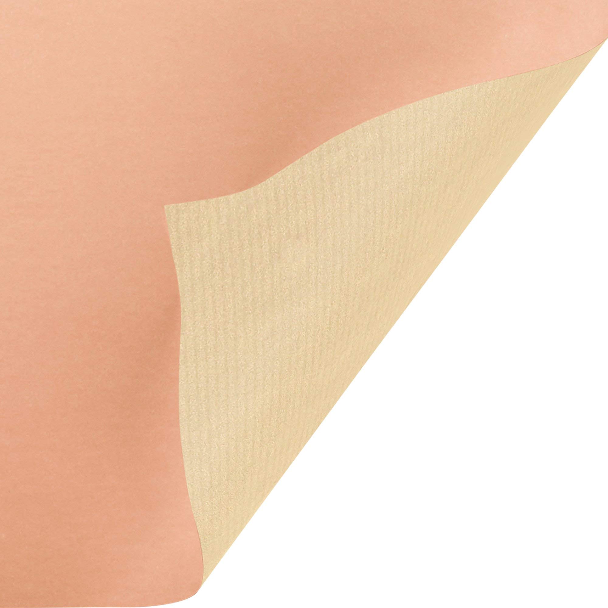 Jillson Roberts Bulk Gift Wrapping Paper, Two-Sided Kraft Rose Gold & Champagne, 1/2 Ream 417' x 24"
