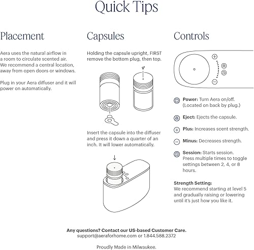 Miniatura 9 de Aera Difusor de fragancia de aceites esenciales para el hogar, enchufe inteligente de aromaterapia eléctrico sin agua, Wi-Fi y aplicación/control