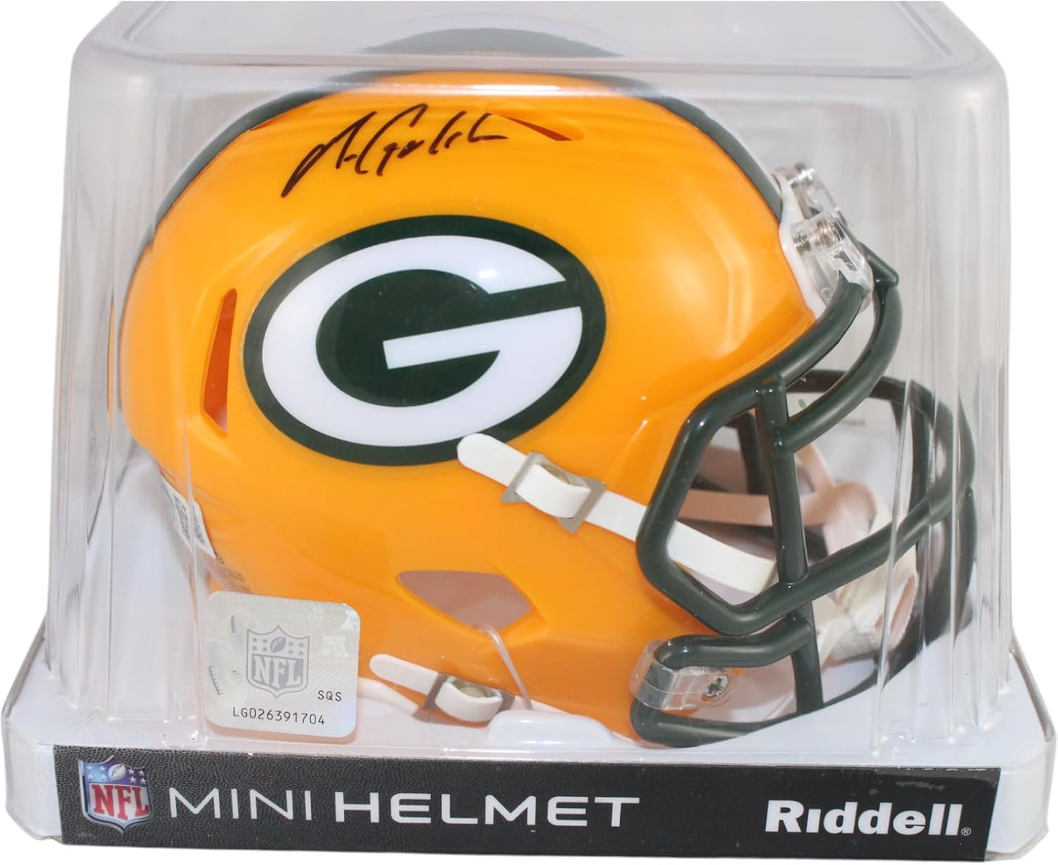 Matthew Golden Autographed/Signed Green Bay Spd Mini Helmet Beckett Witness