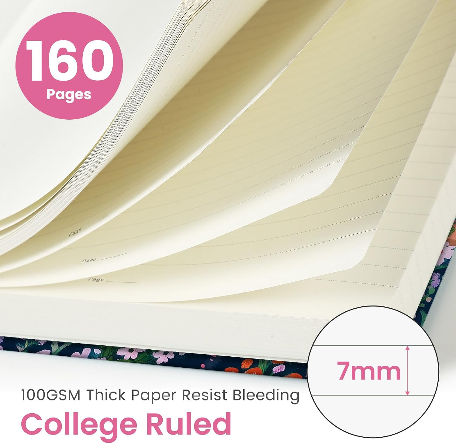 Taja Aesthetic Lined Journal for Women, Pretty Notebooks for Work & Study image 2