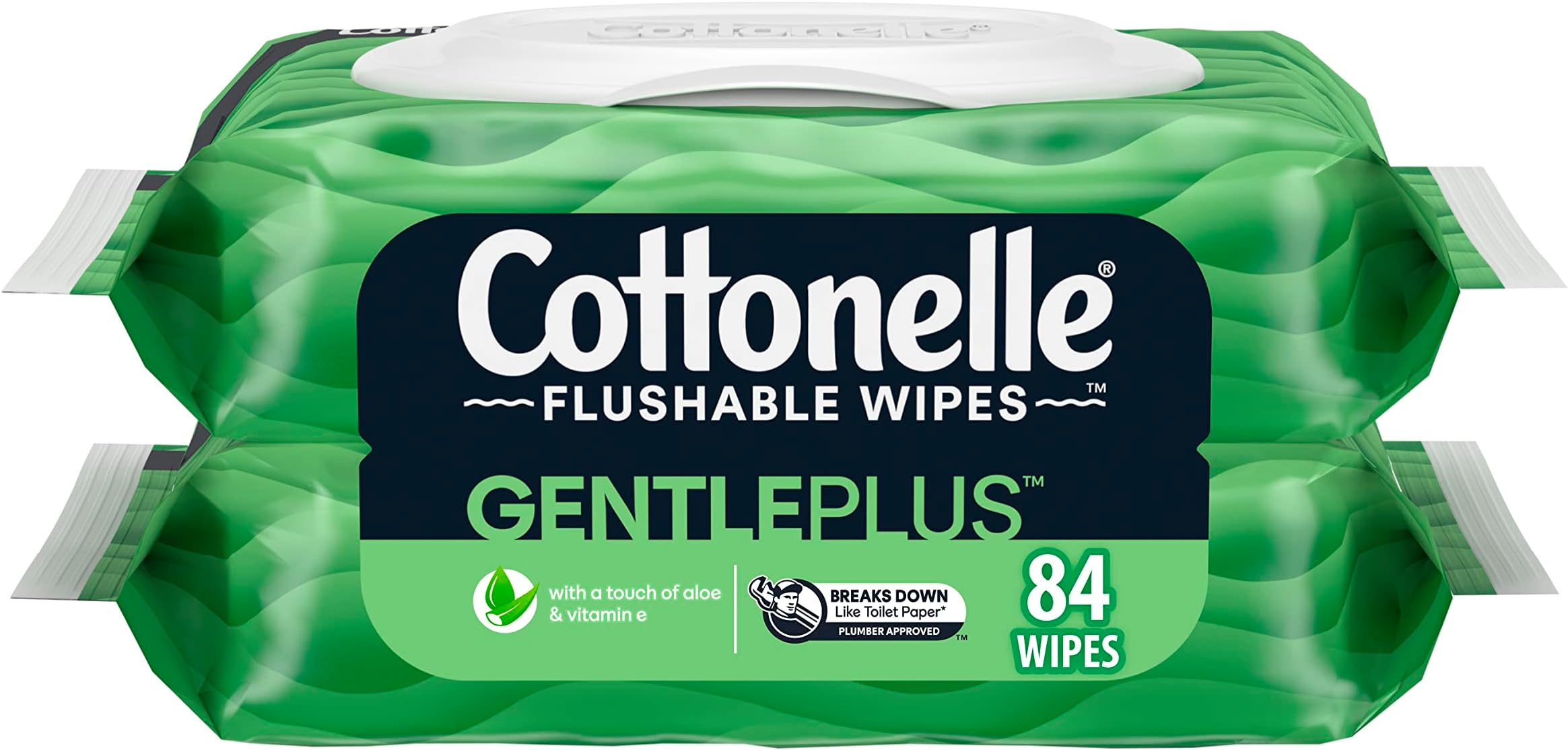 Cottonelle GentlePlus Flushable Wet Wipes with Aloe & Vitamin E 2