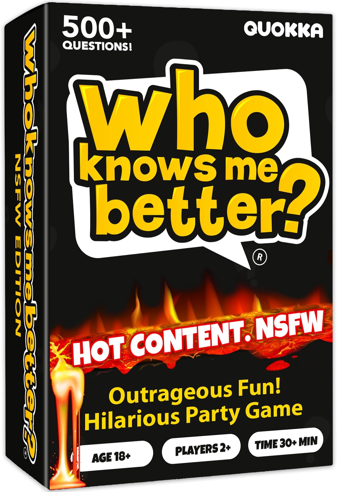 Card Games For Adults - Who Knows Me Better? NSFW Edition - Hilarious Party Game | Would You Rather? - Quiz Games For Adults Party