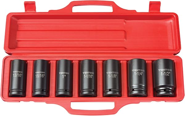 TEKTON 3/4 Inch Drive Deep 6-Point Impact Socket Set