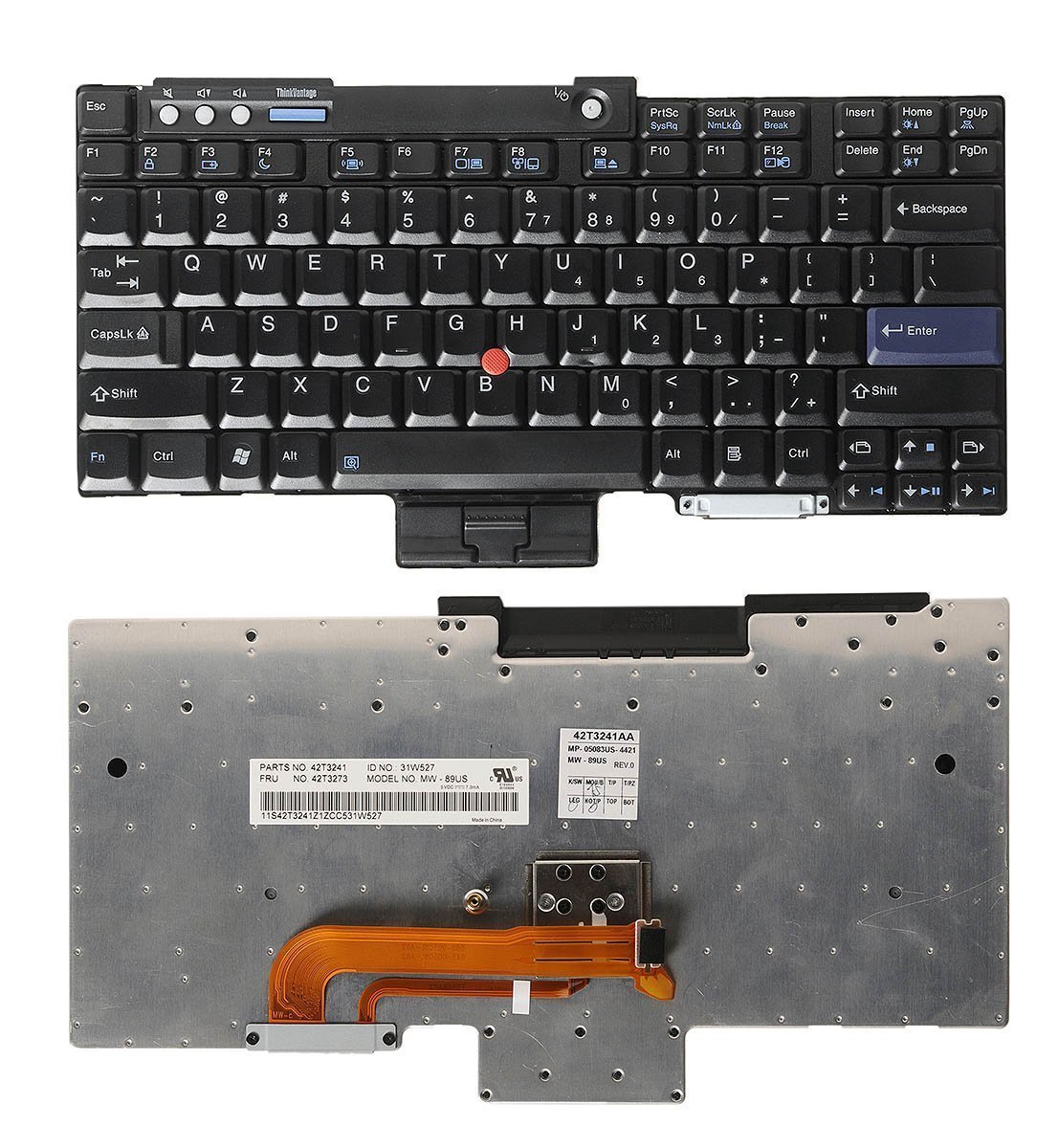 Original Lenovo Tastatur (US-Layout) – Ersatzteil FRU 42T3273