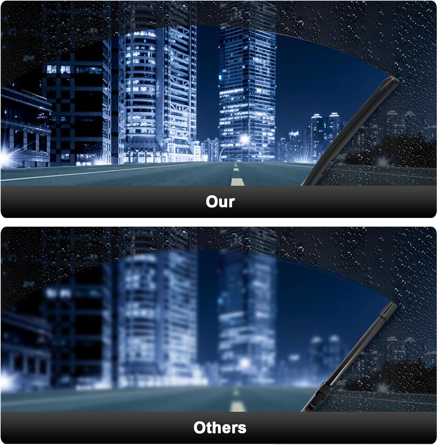 26"+19" Sprayer Wiper Blades Automotive Front Windshield Wipers Replacement for Volvo XC60 II T4/ T5/T8 Sport 2018-2024,Not heating Easy DIY Install with 1 Pcs Car Wash Towel