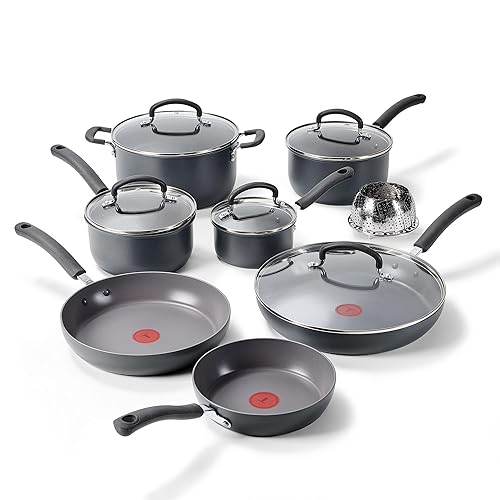 T-Fal Ultimate Hard Anodized Nonstick 13 Piece Cookware Set, Oven