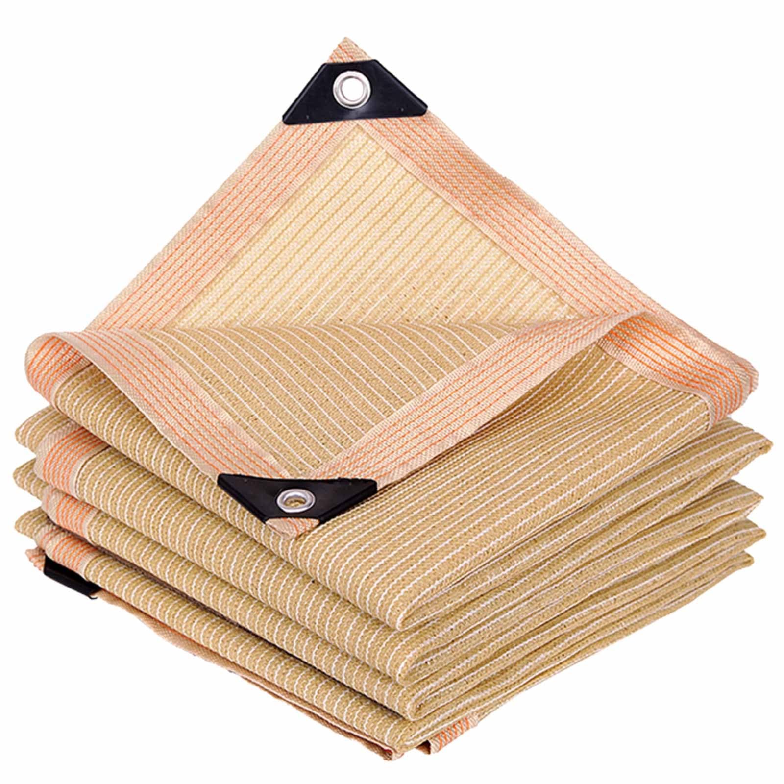 WQPMNYG Beige Sun Shade Sail 90% UV Protection Versatile Canopy for Garden Patio Home & Car Available in 1x2m 2x3m 4x5m 4x6m 6x6m 4x4m (13x13')