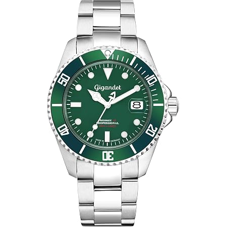 Gigandet Sea Ground 300 Orologio Automatico Uomo – Made In Germany – Vetro Zaffiro, Super Luminova, 300m – G300V-007
