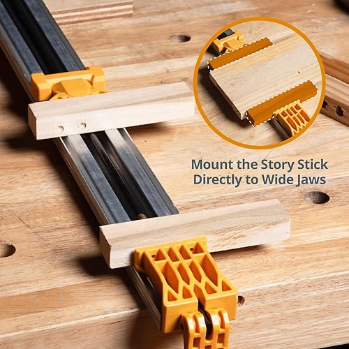 Miniatura 5 de POWERTEC Guía de sierra circular de 24 pulgadasguía de borde recto para herramienta de enrutador, sierra de calar, sierra circular y prensa de